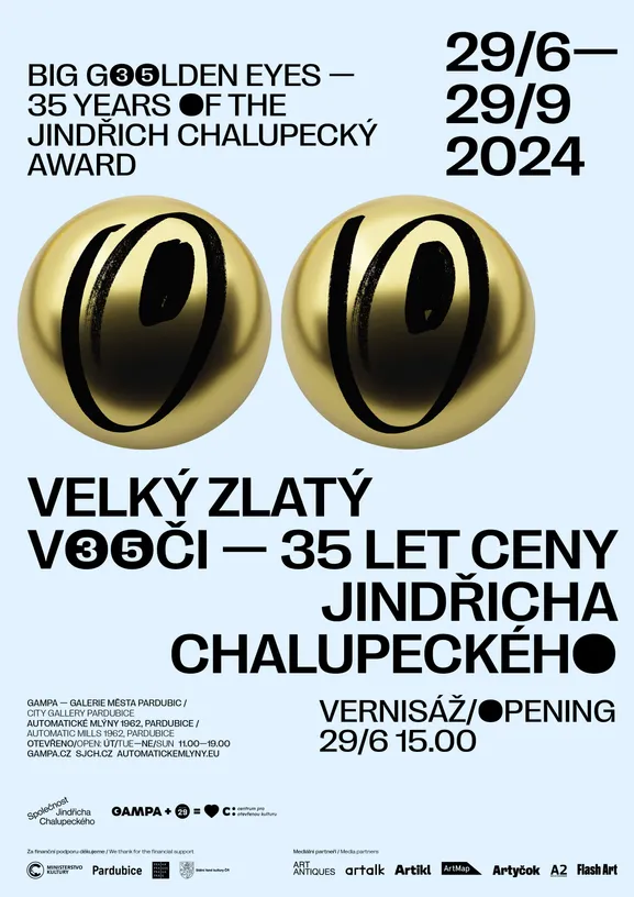Dernisáž výstavy Velký zlatý voči – 35 let Ceny Jindřicha Chalupeckého