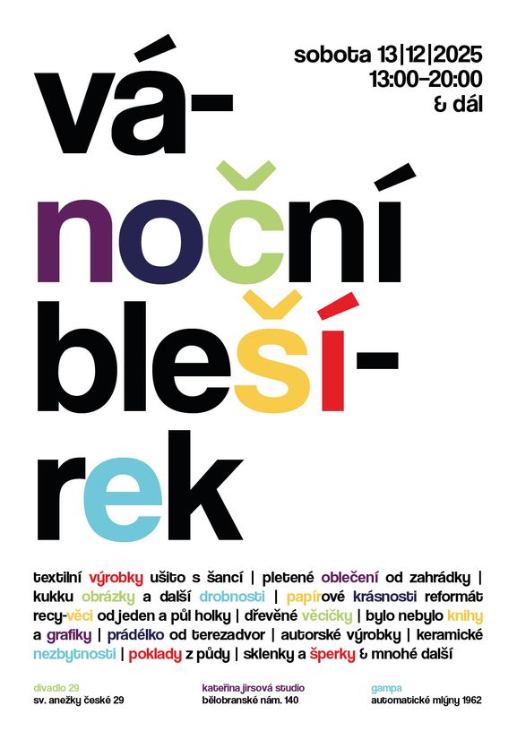 Christmas “Blešírek” – a cosy flea market & party